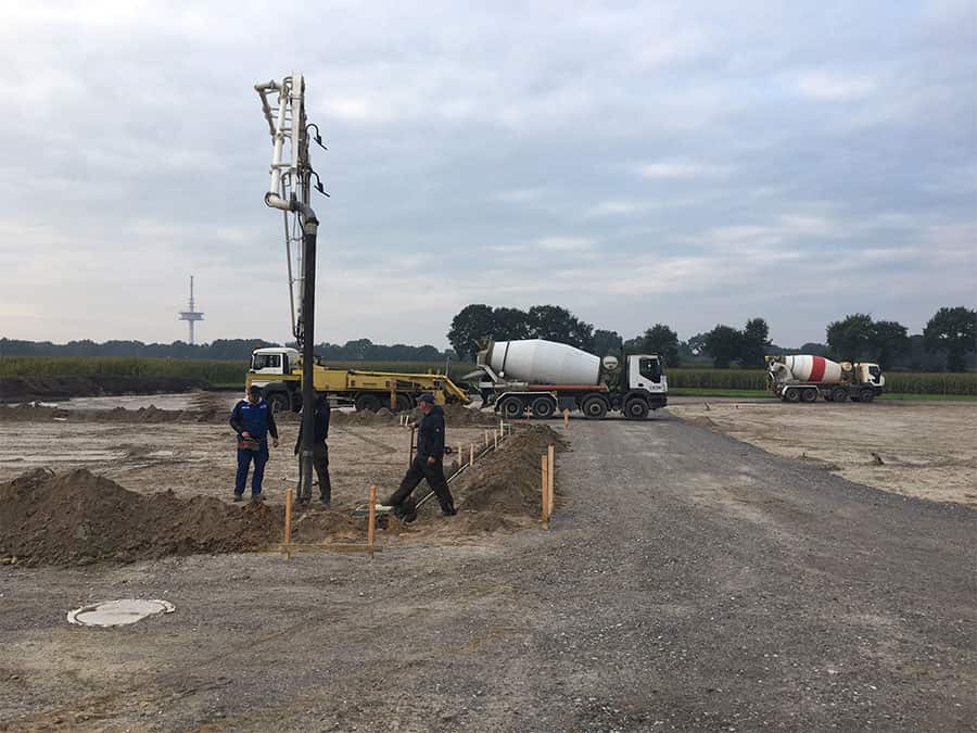 Beton wird gegossen